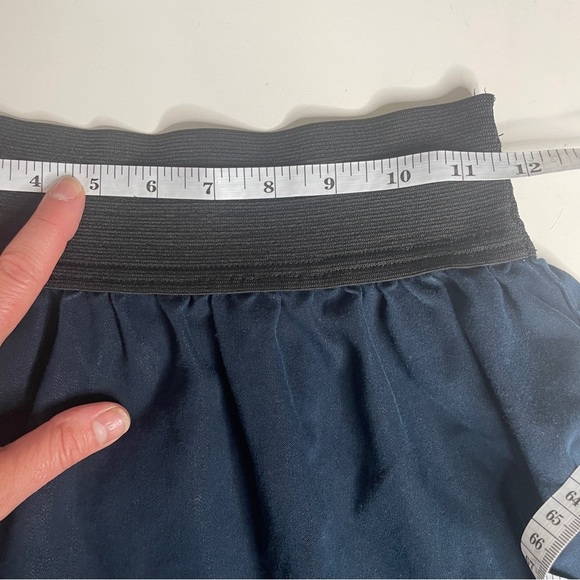 Max Azria Miley Cyrus Girls Skirt M 7/8 Mini Full Pull On Skaters Navy Black - Picture 4 of 7